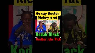 Kodak Black Brother says Boston Richey is a rat !