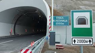 Zheleznitsa tunnel in Bulgaria - large road tunnel project. Ambient - System tunnel application