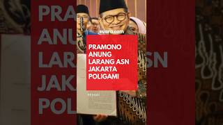 Pramono Anung Larang ASN Jakarta Poligami Tidak Segan Jatuhkan Sanksi Pemecatan Jika Dilanggar!