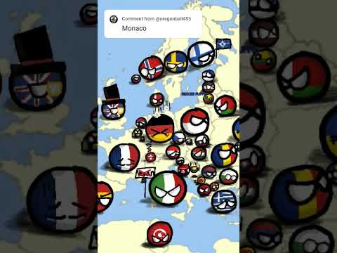 Drawing European Countries As Countryballs Pt.17 (Requested: Monaco 🇲🇨 ...