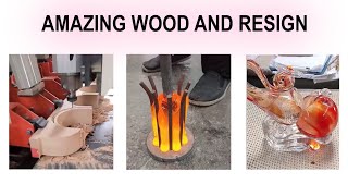 Creative wood and Resign working ideas at home | Crafty Show