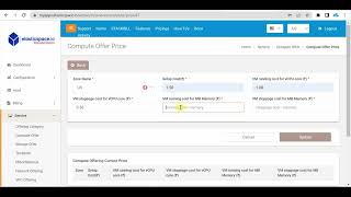 Compute Offering in StackBill CMP - Admin Panel