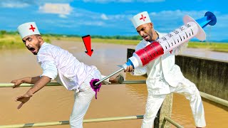 Must Watch New Funny Comedy Videos Comedy Video 2022 Doctor Funny Video Injection Wala Comedy Video