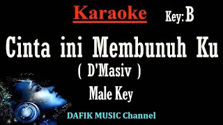 Cinta Ini Membunuhku (Karaoke) D'Masiv Nada pria/ Cowok/ Male key B