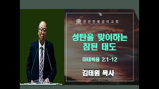 천안한빛교회 김태원 목사 마태복음 2:1-12 성탄을 맞이하는 참된 태도 (2024.12.22)