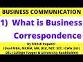 What is Business Correspondence