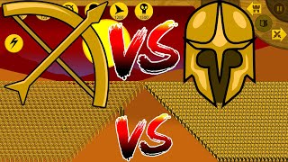 ULTIMATE ICON ARCHIDON GOLDEN VS ICON SPEARTON GOLDEN IN INSANE MAP | STICK WAR LEGACY | KASUBUKTQ