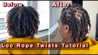 Loc Rope Twist || Loc Two Strand Twist Tutorial || Becca Wiss