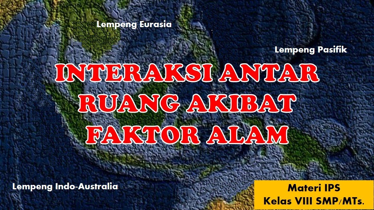 PERUBAHAN RUANG DAN INTERAKSI ANTAR RUANG AKIBAT FAKTOR ALAM #MATERI ...