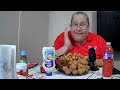 Catfish nuggets and shrimp hush puppys sweet pot eating show #mukbang #foodie #eatingshow