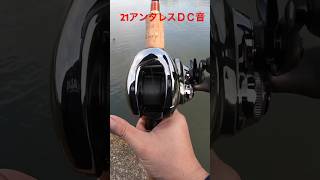 21アンタレスＤＣの音です！！竿はワールドシャウラを使用してます。#shorts #fishing#バス釣り #淀川 #bassfishing