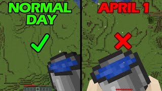 water bucket MLG normal day vs april 1