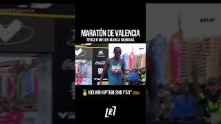 MARATÓN DE VALENCIA🏁👉42KGANADOR🥇Kelvin Kiptum 2h01'53" 🇰🇪 #maratondevalencia #maraton #corredores