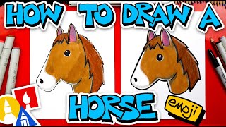 How To Draw A Horse Emoji 🐴
