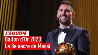 Lionel Messi sacré Ballon d'Or 2023