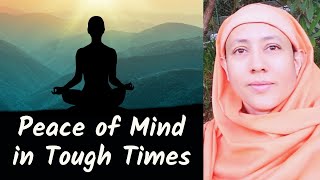 Peace of Mind in Tough Times - Pravrajika Divyanandaprana