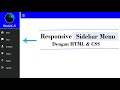Membuat Responsive Sidebar Menu Hanya Menggunakan HTML & CSS dari Awal