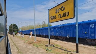 TILARU RAILWAY STATION ON BOARD ARRIVING \u0026 DEPARTING VSKP-PSA MEMU PASSENGER TRAIN