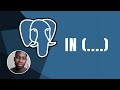 PostgreSQL: IN | Course | 2019