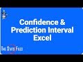 Simple Linear Regression Confidence Interval and Prediction Interval Excel Calculator