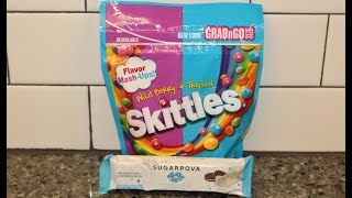 Skittles Tropical Candies \u0026 Sugarpova White Chocolate Cookies \u0026 Cream Review