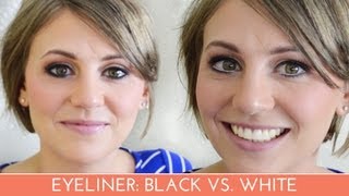 How to Choose Black Eyeliner vs. White Eyeliner in the Waterline