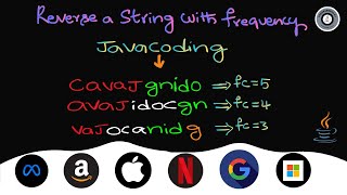 🔄 Reverse a String with Frequency in Java | #programmingkt #java #coding #dsa #corejava #interview