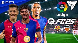 FC 25 | Barcelona Vs Valencia - LALIGA 2025 Full Match ft. Lewandowski, Lamine Yamal | PS5™ 4K