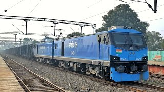 WAG12 12000 HIGH HORSE POWER ELECTRIC LOCOMOTIVE WITH BCNA WAGON FREIGHT TRAIN