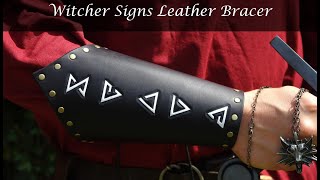 The Witcher, Leather Bracer, Signs, DIY