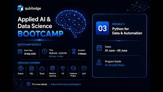 Module 3 Day 4 | Applied AI & Data Science Bootcamp 2026
