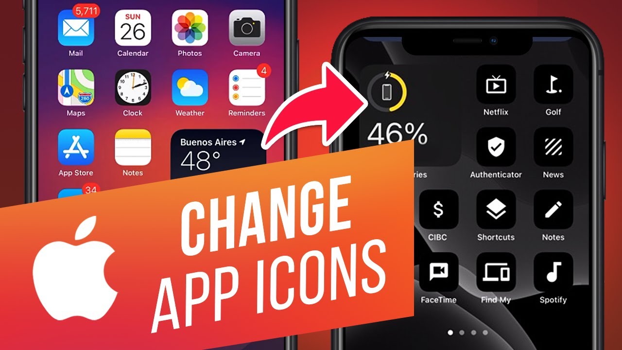 How To Change App Icons On Your IPhone | Create A Shortcut With Custom ...