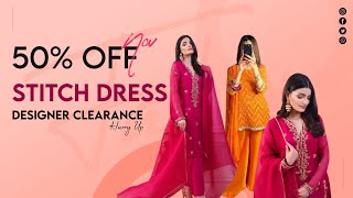 Designer Stitched Collection | Rs4000 | Brand Huge Sale 50% Off |  #trending #trend #youtube