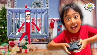 Ryan Trying to Catch Elf on the Shelf Challenge!