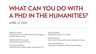 What can you do with a PhD in the Humanities?