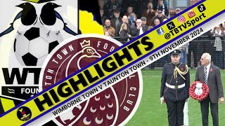 HIGHLIGHTS: Wimborne Town v Taunton Town (Sthn League Premier South) #nonleaguefootball #highlights