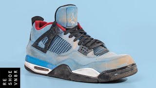 Vick Almighty Cleans 1000 Jordan 4 Travis Scott