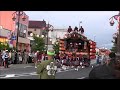 2014年 幸手夏祭り 花山駆け上がり 曳き手転倒 間一髪！