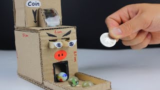 Wow ! Amazing Marble Vending Machine from Cardboard with Coin - Diy Simple