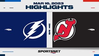 NHL Highlights | Lightning vs. Devils - March 16, 2023