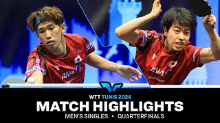 Maharu Yoshimura vs Hiroto Shinozuka | MS QF | WTT Contender Tunis 2024