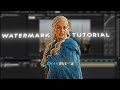 Glow Watermark Tutorial - After Effects Tutorial