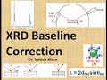 #xrd #baseline Baseline correction in origin for XRD | FTIR | UV-visible| XPS |Raman| step by step