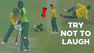 Funny Cricket Moments | Try Not To Laugh Challenge | Pakistan vs South Africa | ME2E