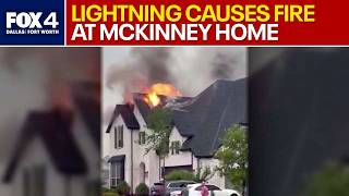 McKinney house fire caused by lightning strike