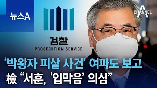 ‘박왕자 피살 사건’ 여파도 보고됐다…檢 “서훈, ‘입막음’ 의심” | 뉴스A