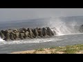 福岡県　遠賀郡　岡垣町　波津海水浴場 海岸道路　fukuoka haru beach coastal road