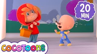 Cinco lobitos y más música de Cleo y Cuquin en español | Cocotoons Canciones Infantiles