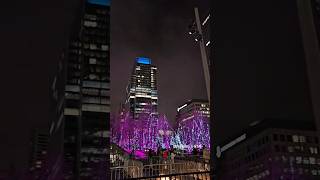 The Spectacular Night View of Canary Wharf #london