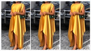 How to Cut and Sew a Trendy cowl kaftan/Bubu